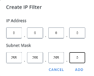 Create IP Filter